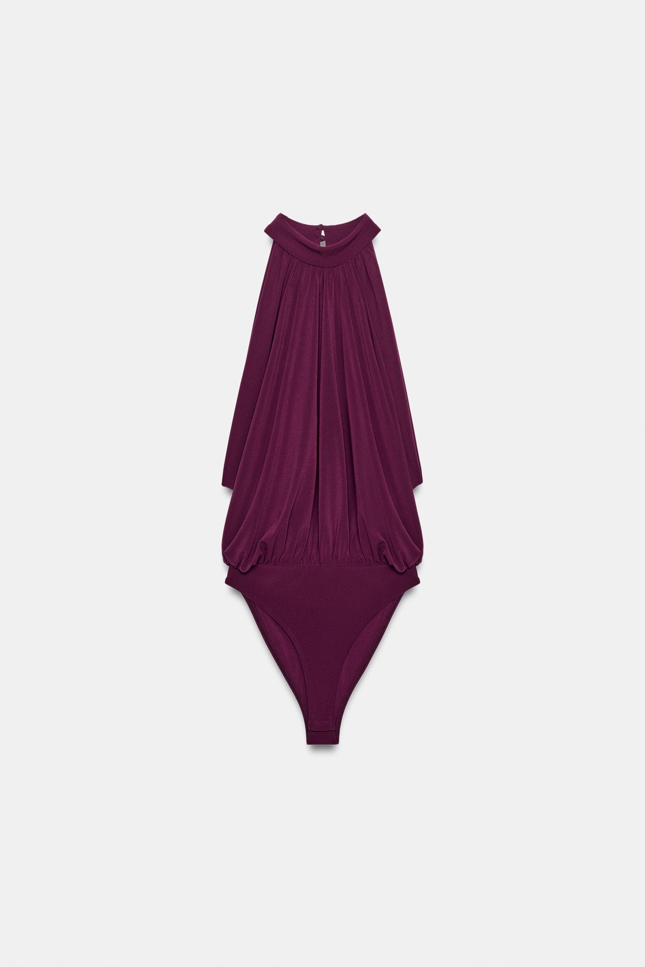 HALTER NECK BALLOON BODYSUIT