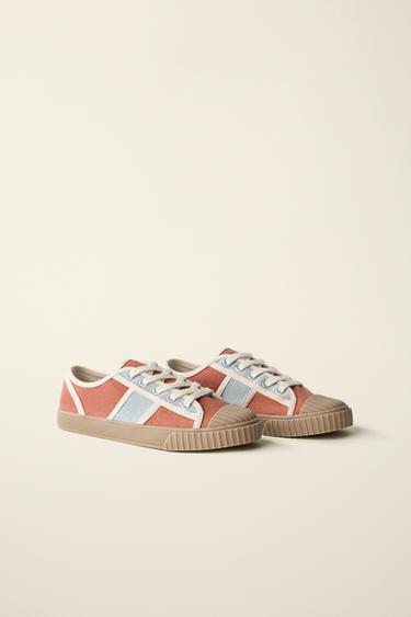 TENNIS CRÉÉES PAR CARAMEL LONDON X ZARA - Rouge de Zara - Image 3
