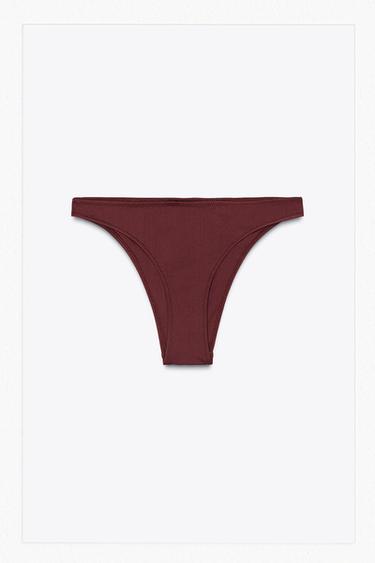 BIKINOVÉ KALHOTKY - Čokoládová od Zara
