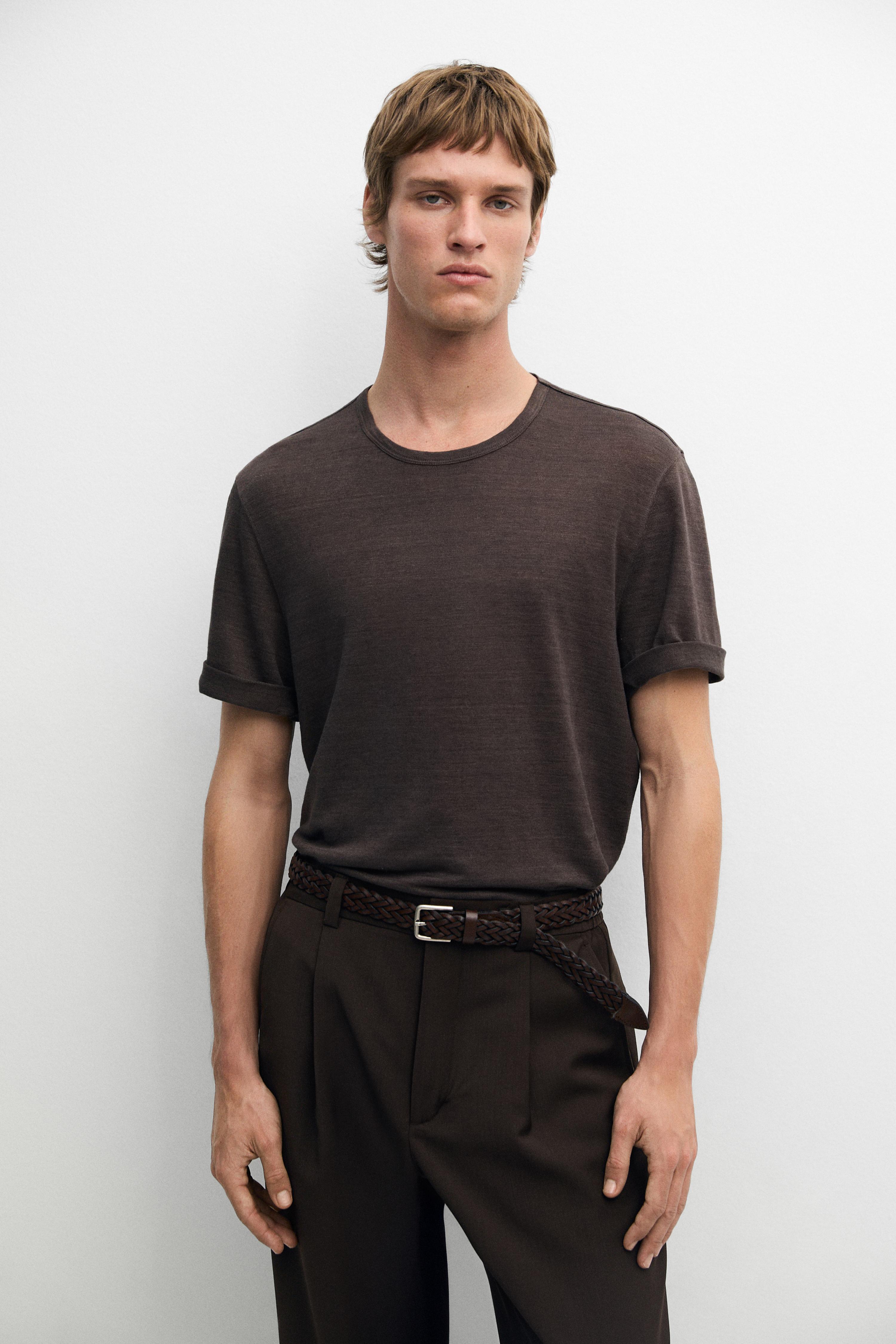 T-shirt manches courtes 100 % lin