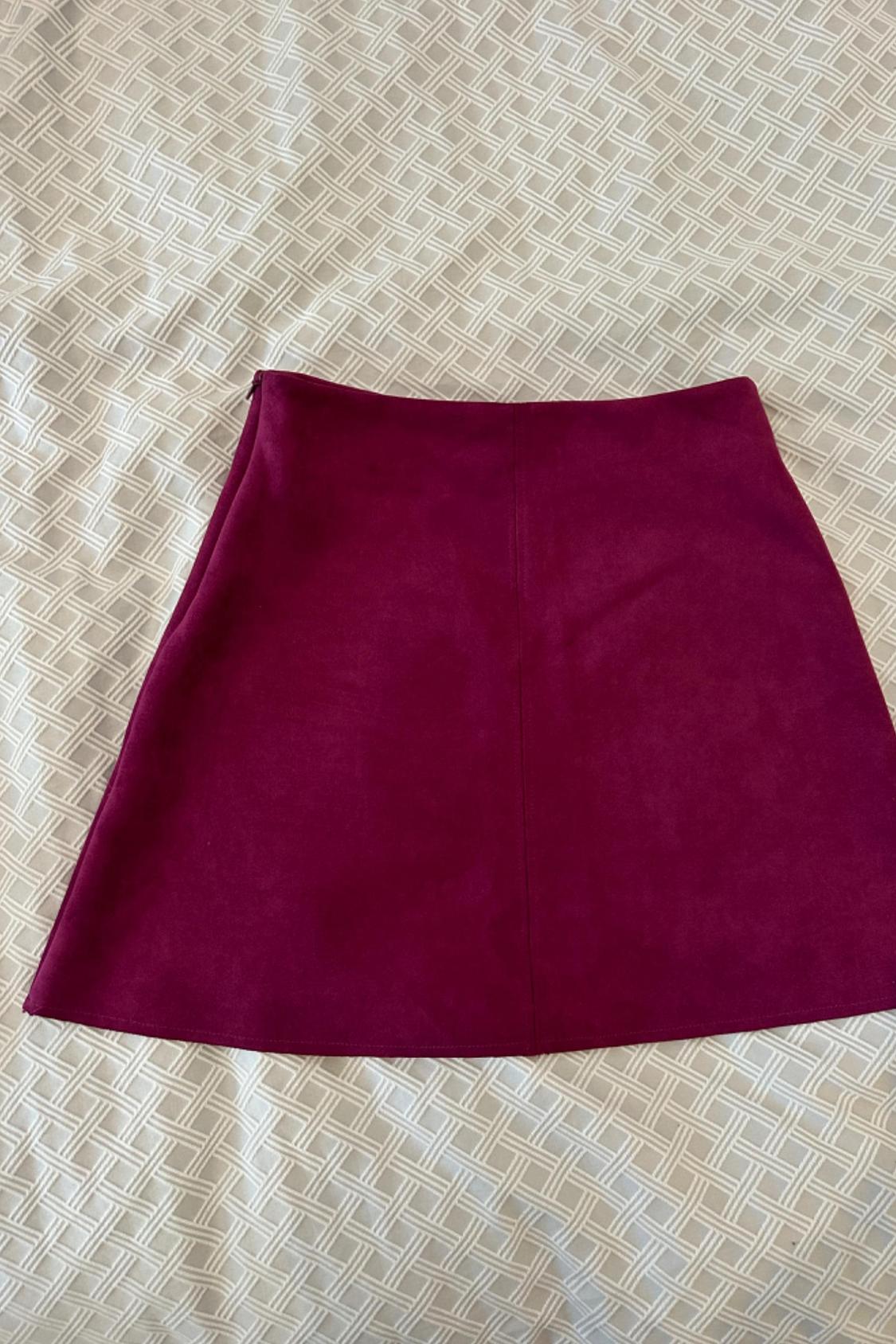 FAUX SUEDE MINI SKIRT - Image 3