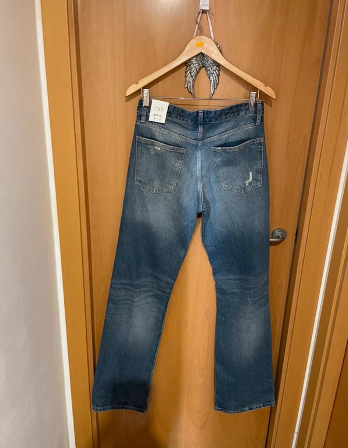 ΨΗΛΟΜΕΣΟ ΤΖΙΝ TRF WIDE LEG ΜΕ ΣΚΙΣΙΜΑΤΑ - Image 2