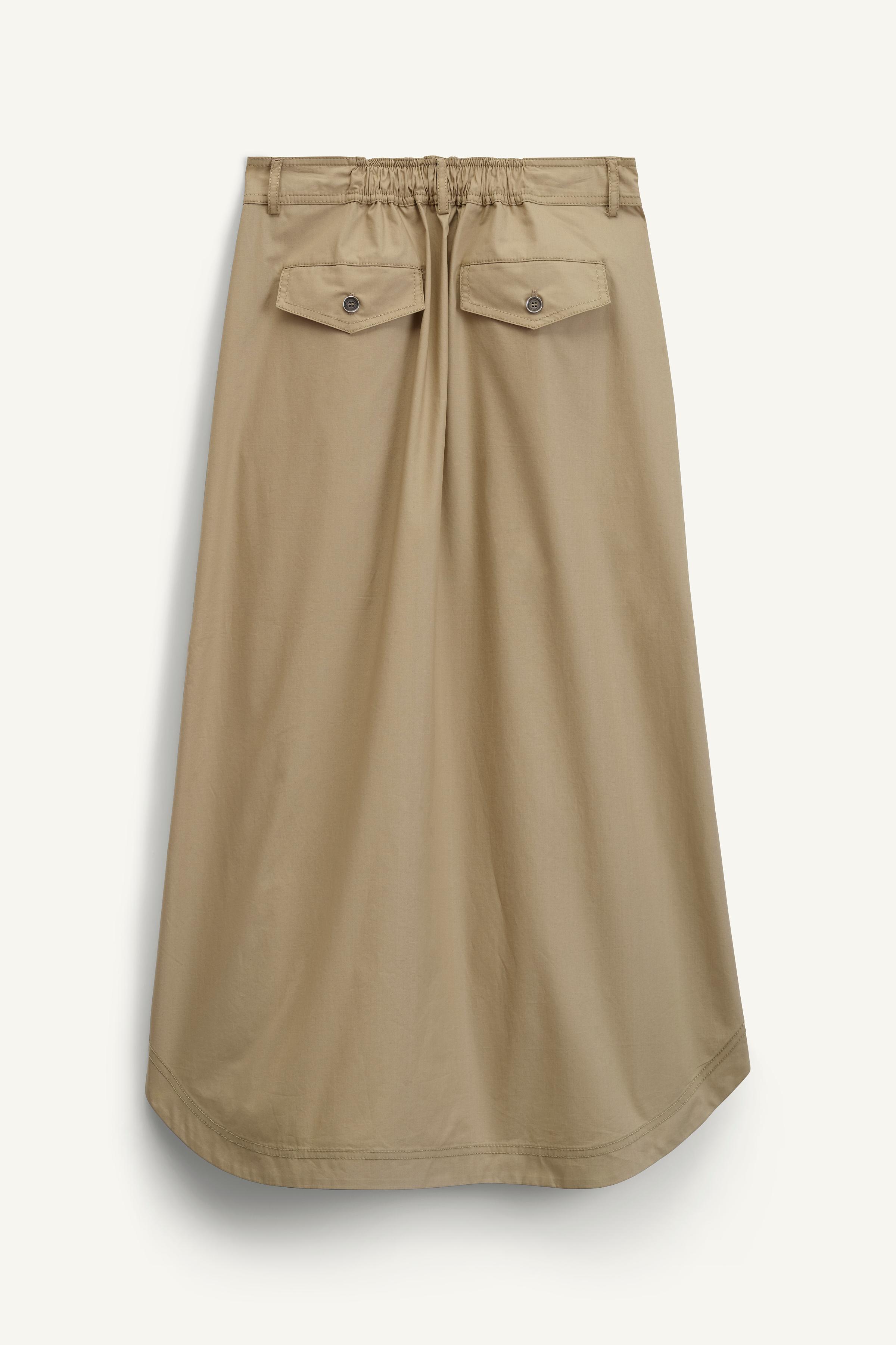 スカート ZARA SRPLS ST SKRT 14 2743/706 ST SKRT 14 - Light khaki | ZARA United Kingdom