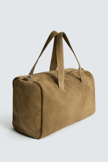 SAC DE VOYAGE EN CUIR ÉDITION LIMITÉE - Marron de Zara - Image 4