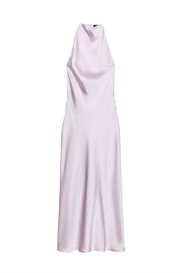 فستان هالتر ساتاني - ليلكي الخاص بـ Zara