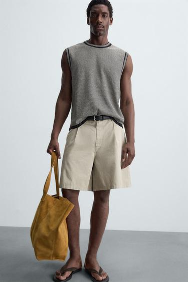 RELAXED FIT KNIT TANK TOP - Stripes by Zara - Image 4