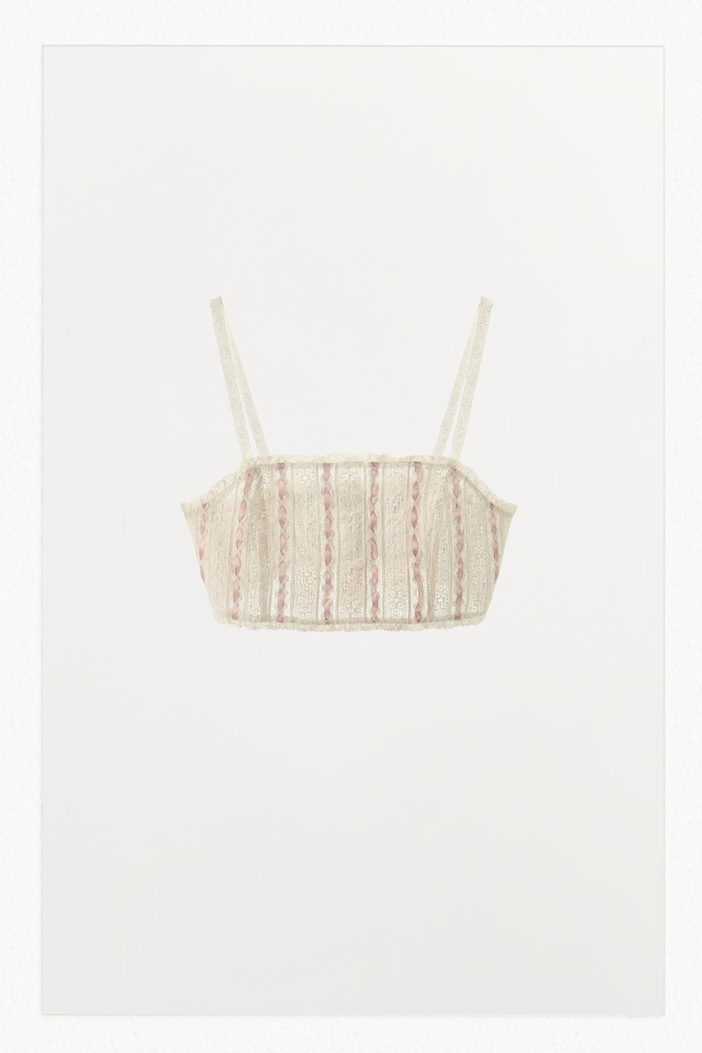 CONTRAST BOW CROP TOP - image 2