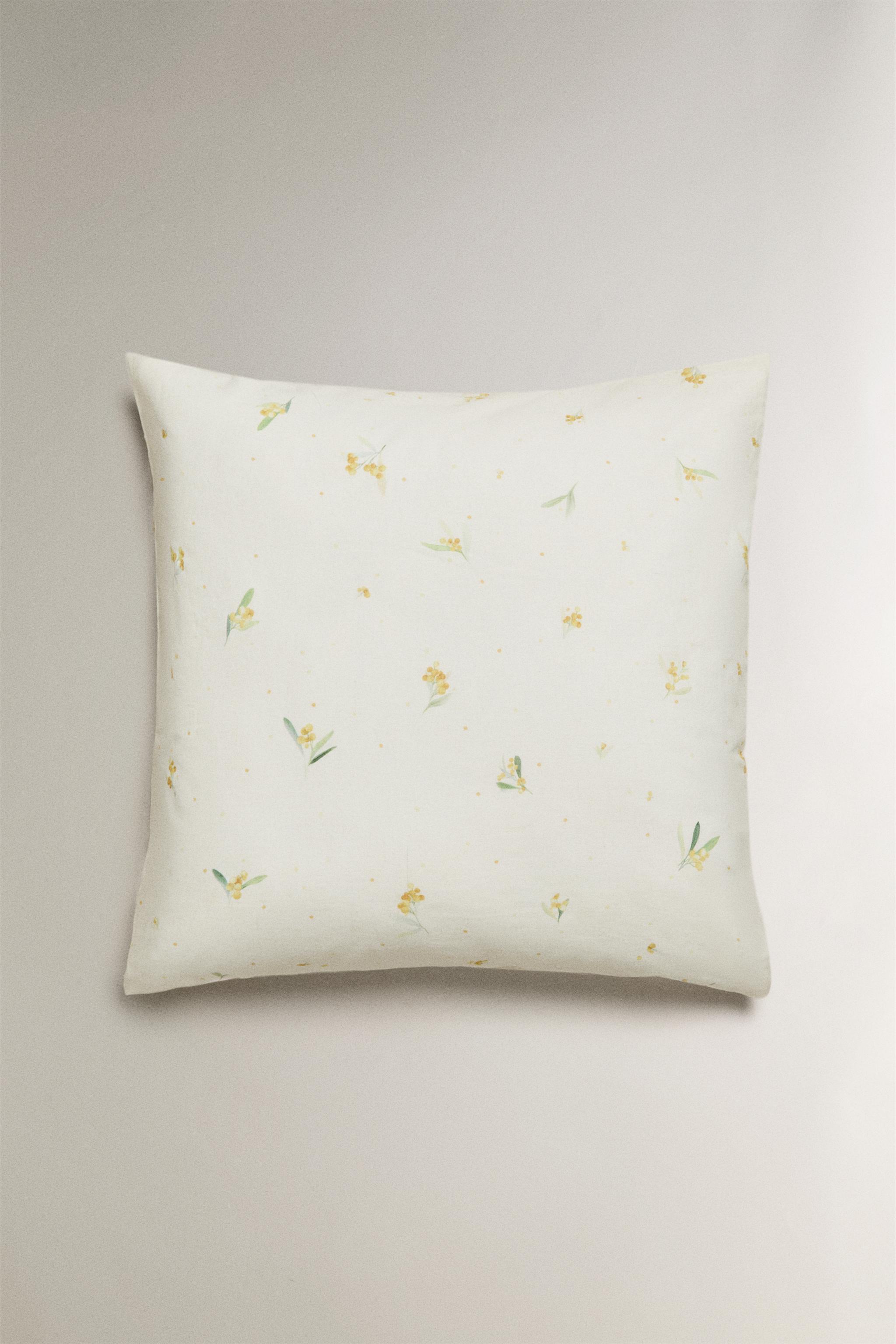 LINEN AND COTTON MIMOSA PILLOWCASE