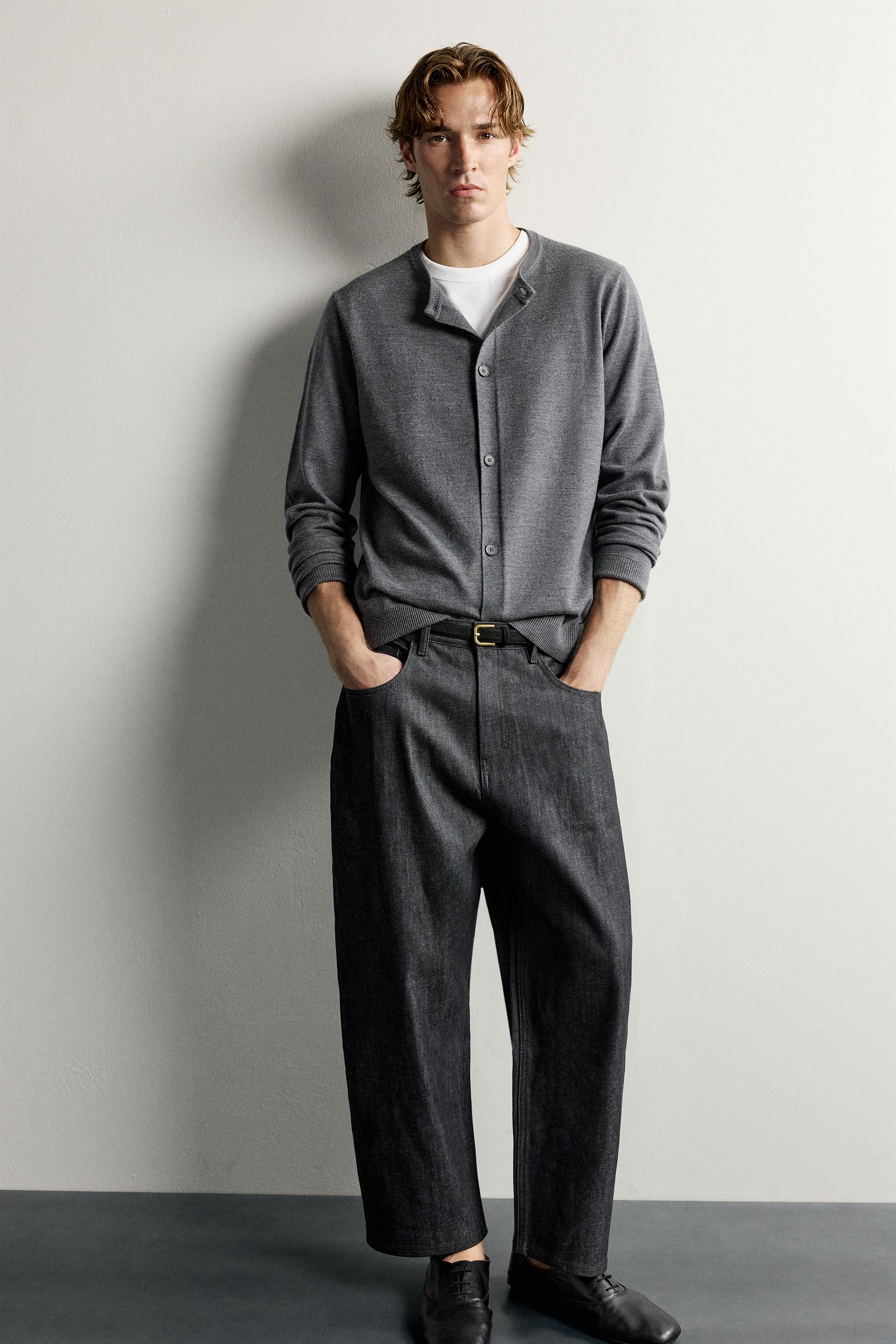 Zara TAPERED FIT GENİŞ PAÇA JEAN görsel 6