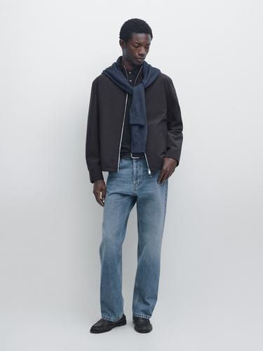 Zara Two-way stretch fabric jacket - Dark navy