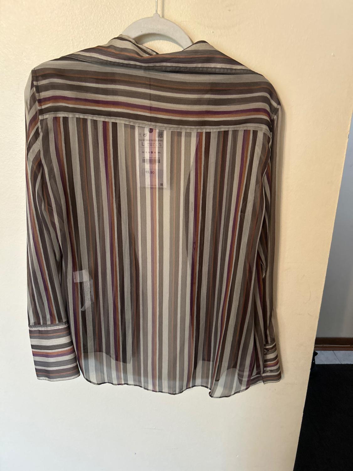 CAMISA SEMITRANSPARENTE RAYAS - Image 2