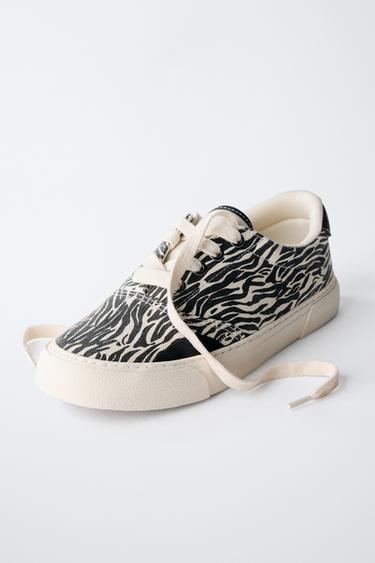 TENNIS ANIMAL PRINT - Blanc de Zara - Image 2