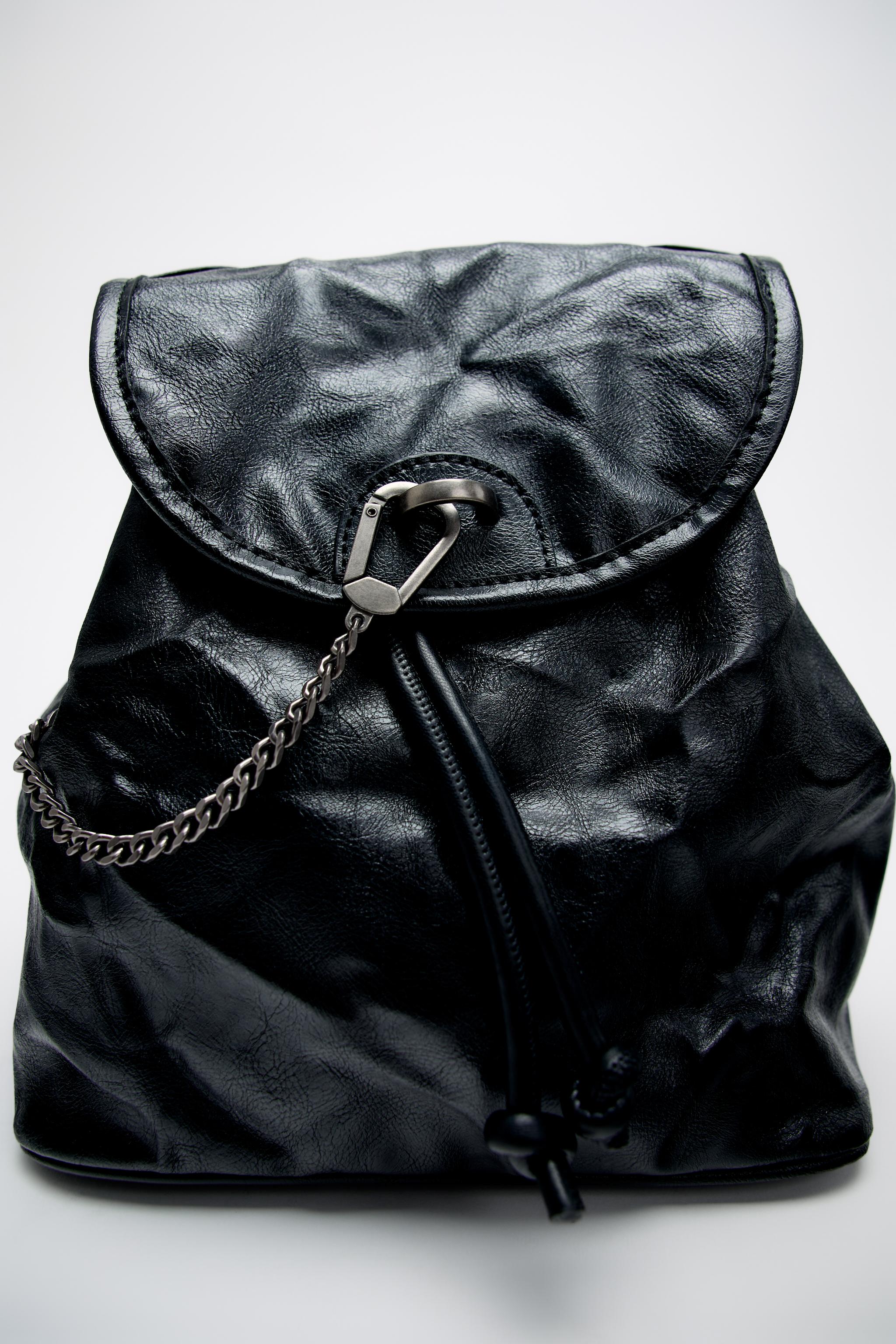 Mochila cuero zara sale