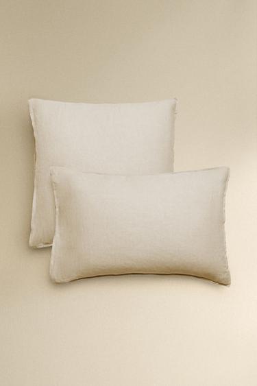 FUNDA ALMOHADA LINO LAVADO (140 GXM²) - Barquillo de Zara - Imagen 0