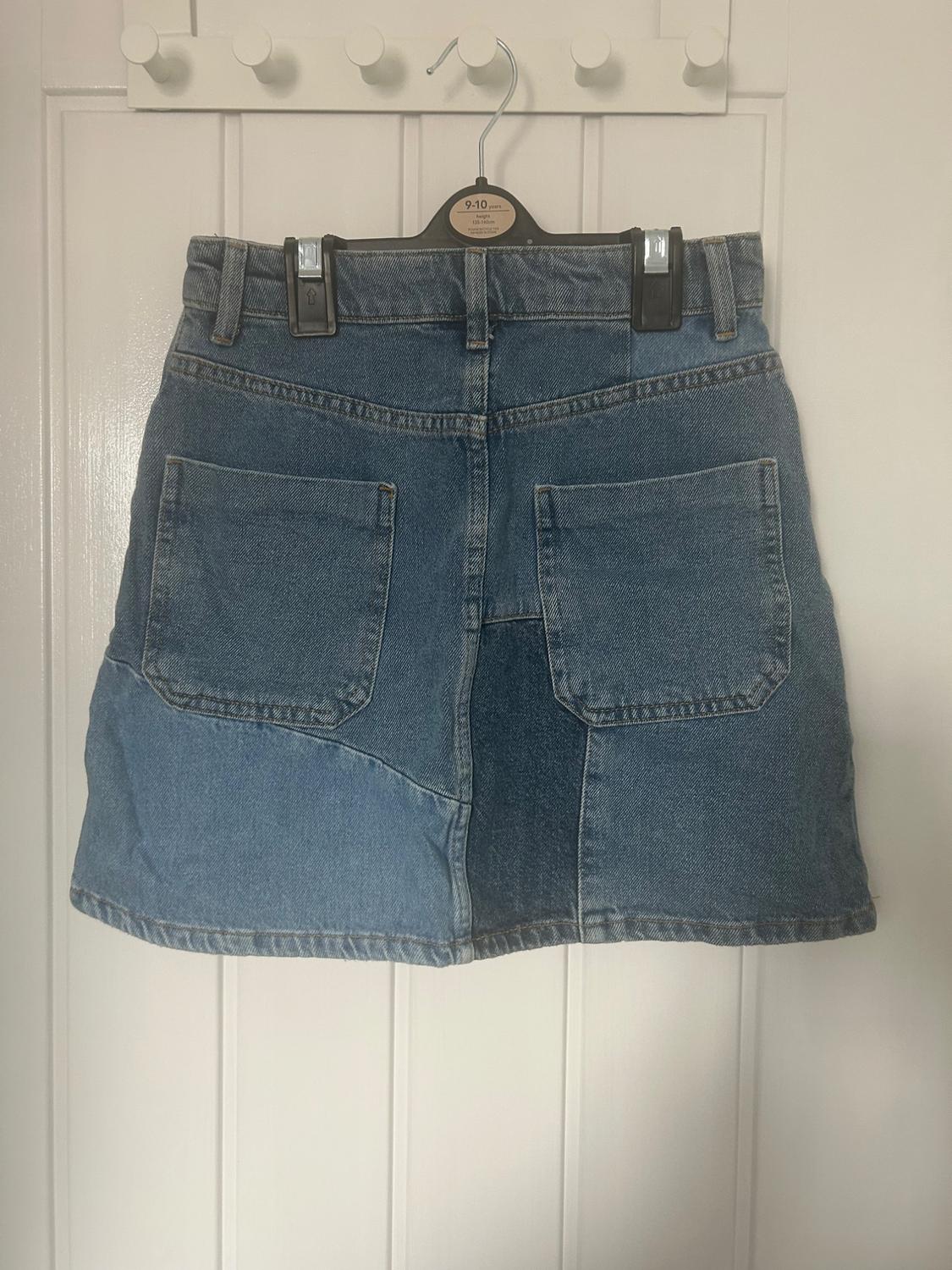 Z1975 DENIM PATCHWORK MINI SKIRT - Image 4