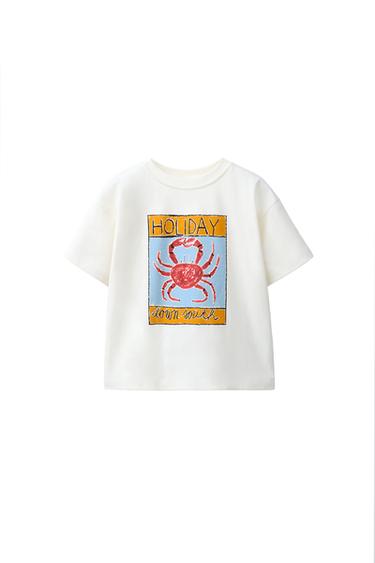 CAMISETA CANGREJO ISABELLE VANDEPLASSCHE © - Blanco roto de Zara