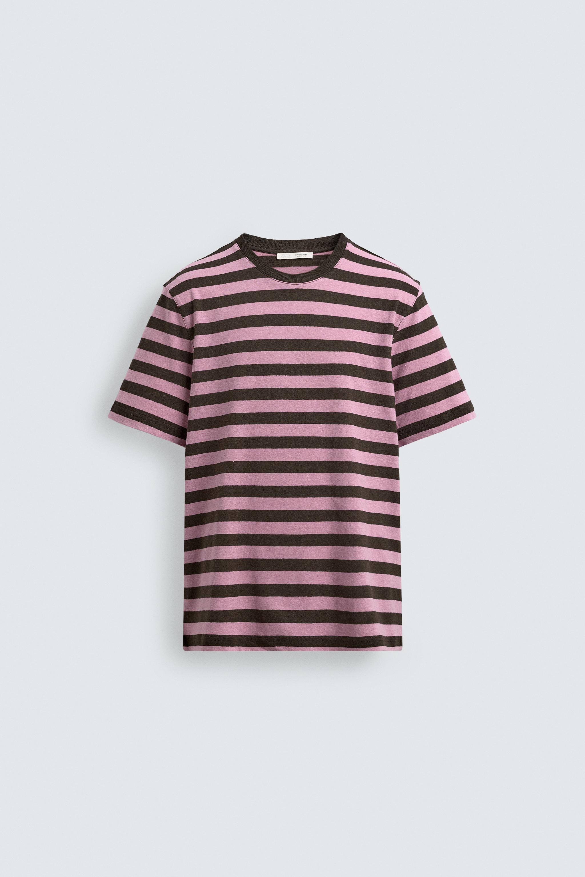 T-SHIRT EN JACQUARD À RAYURES
