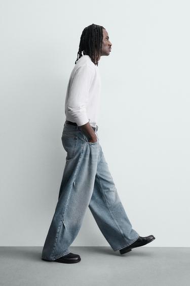BALLOON FIT JEANS WITH DARTS - Light blue by Zara - Image 5
