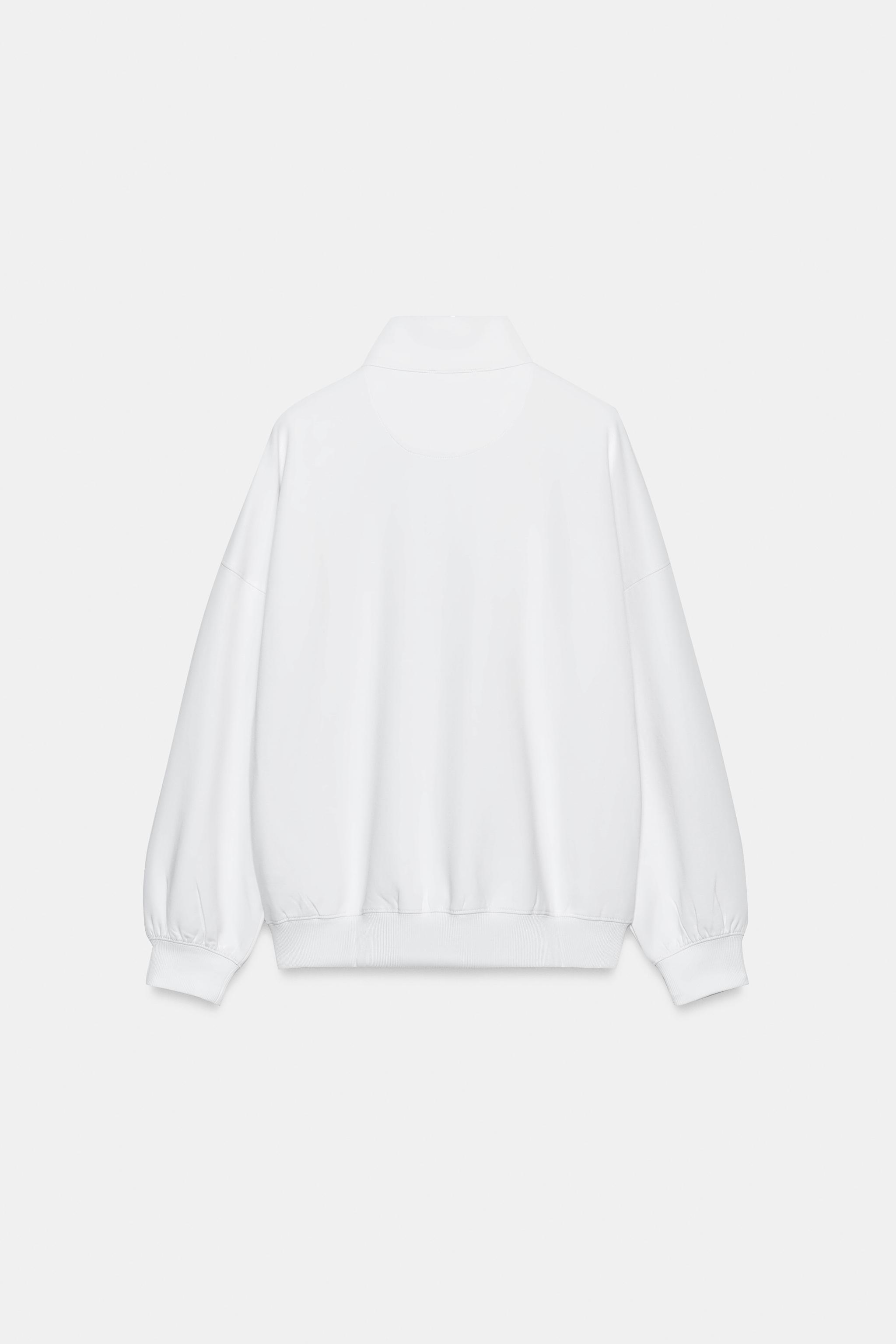 FERMUARLI OVERSIZE SWEATSHIRT - Görsel 6