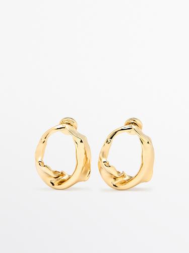 Zara Irregular earrings - Golden