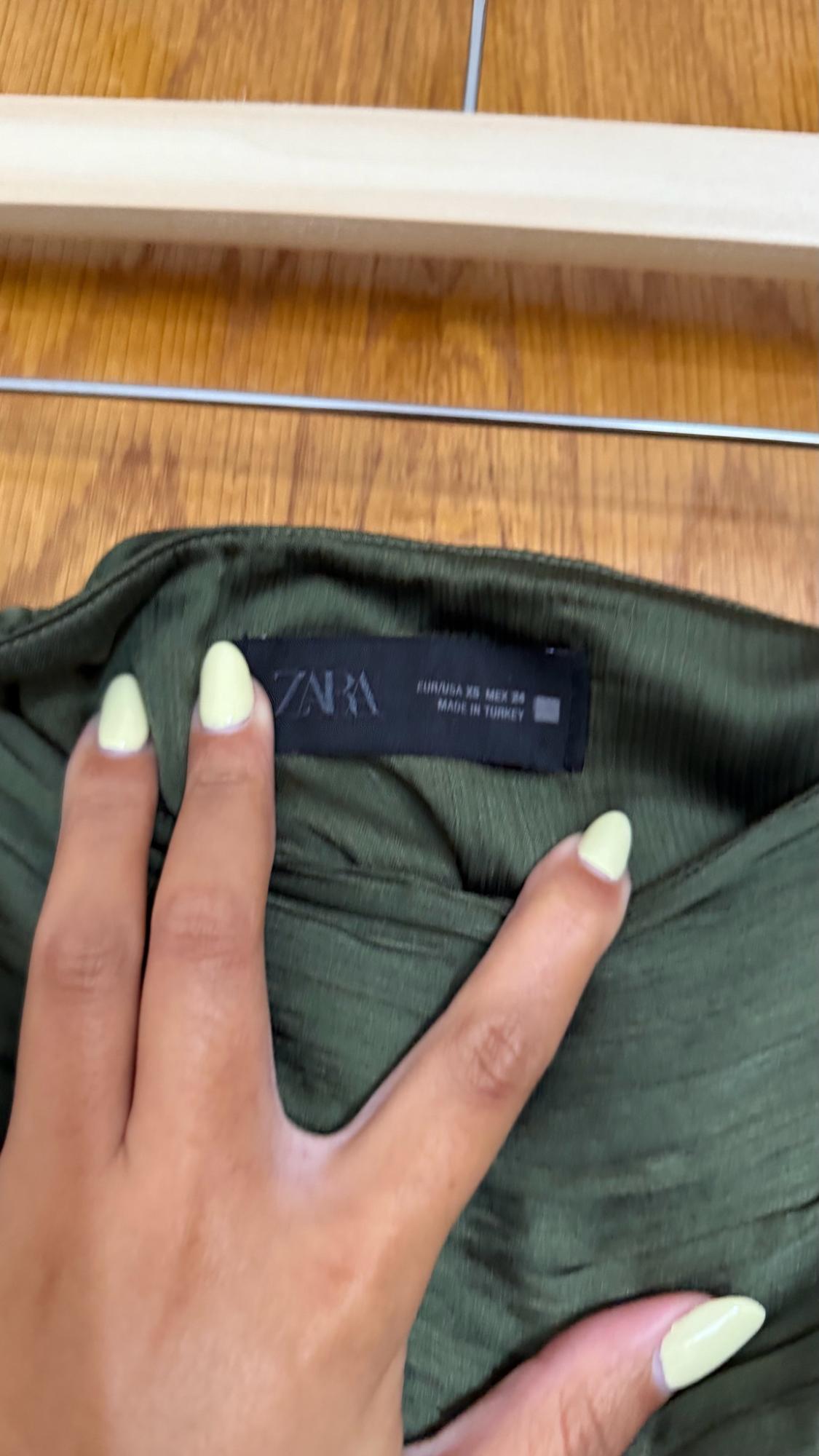 SATIN MINI SKIRT WITH RUFFLES - Image 4
