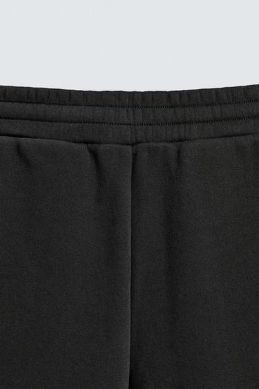NEOPRENE-EFFECT PLEATED BALLOON FIT TROUSERS - Black by Zara - Image 7