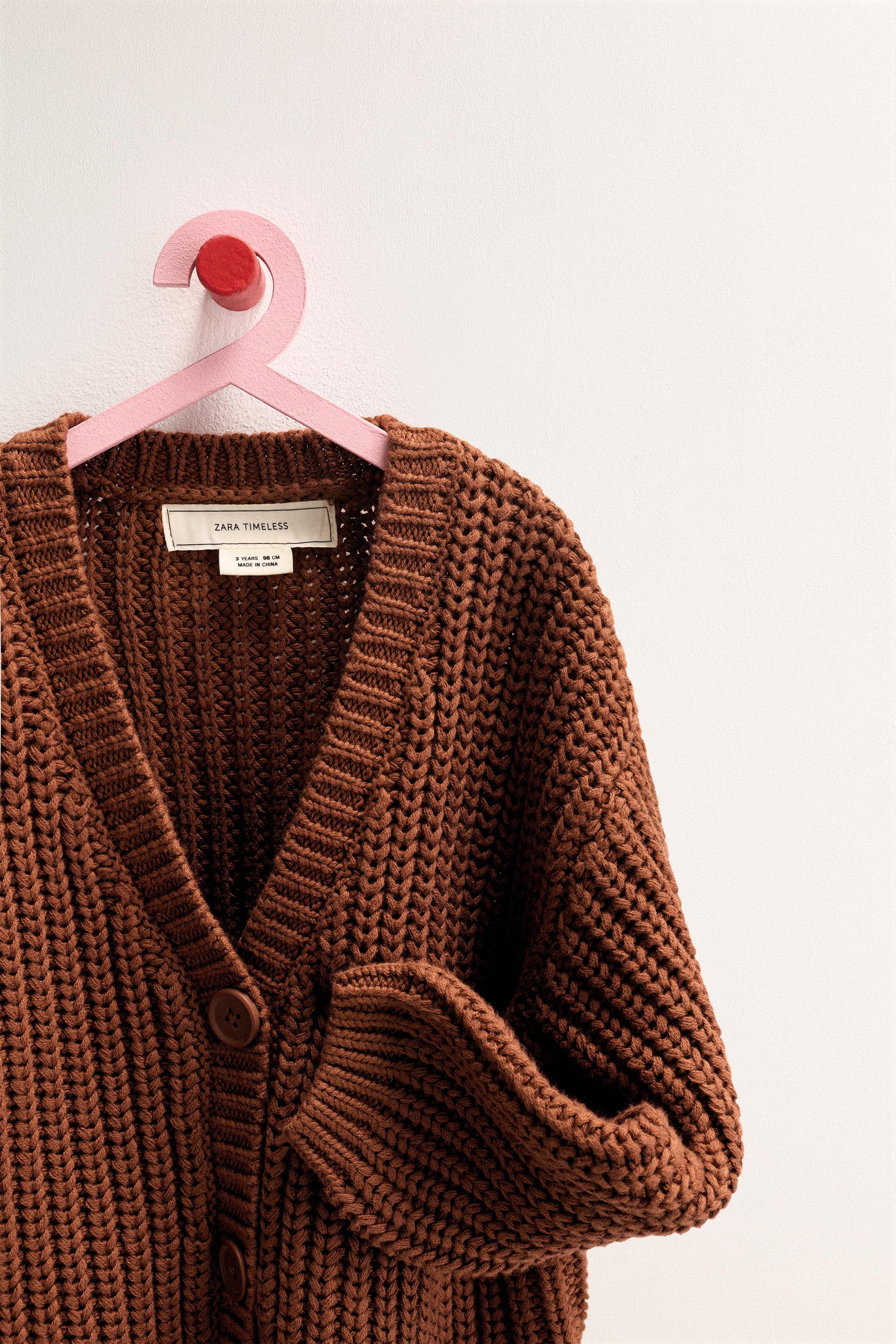 ZARA TIMELESS - GILET EN MAILLE