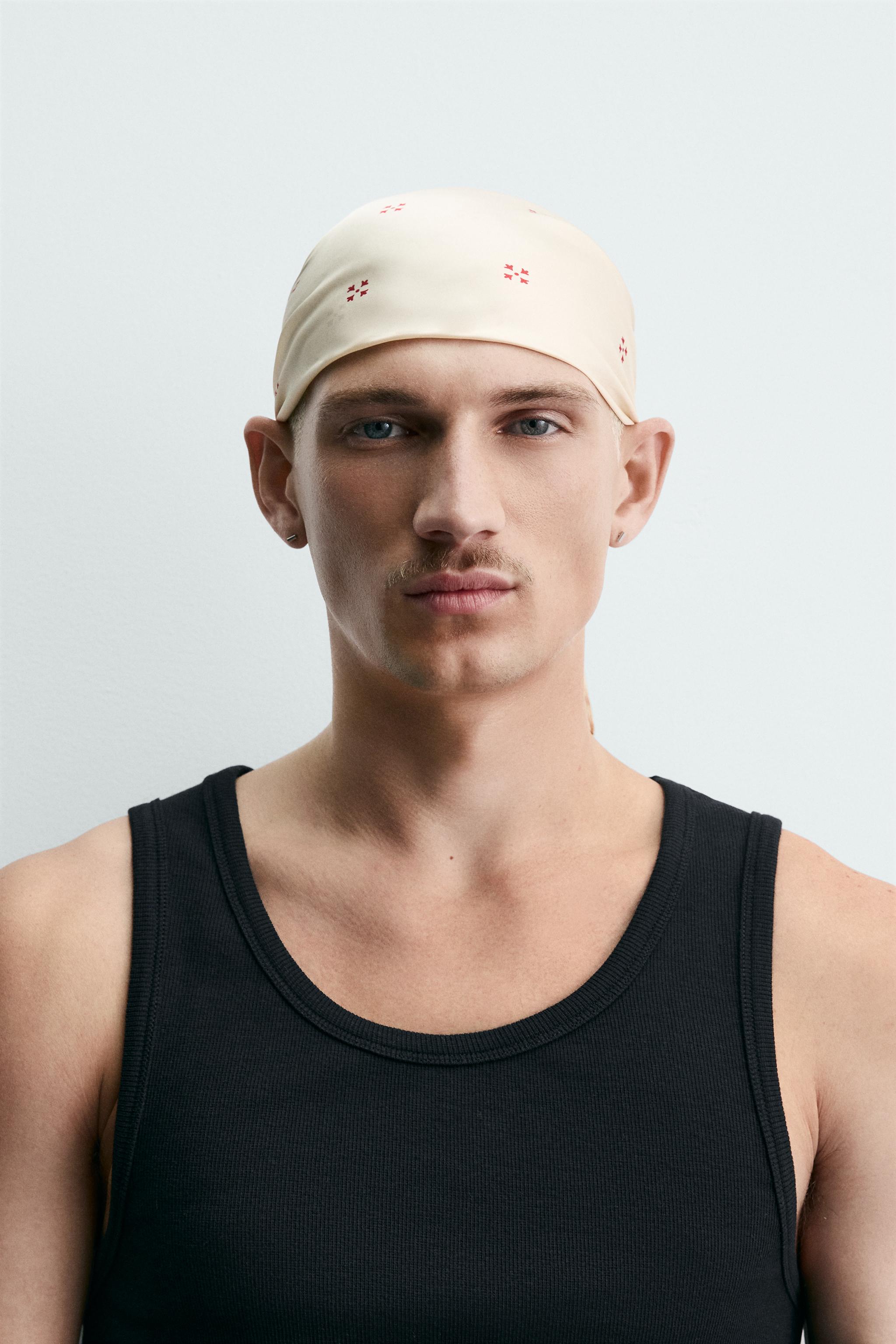 Мужские аксессуары Zara GEOMETRIC PRINT SATIN BANDANA