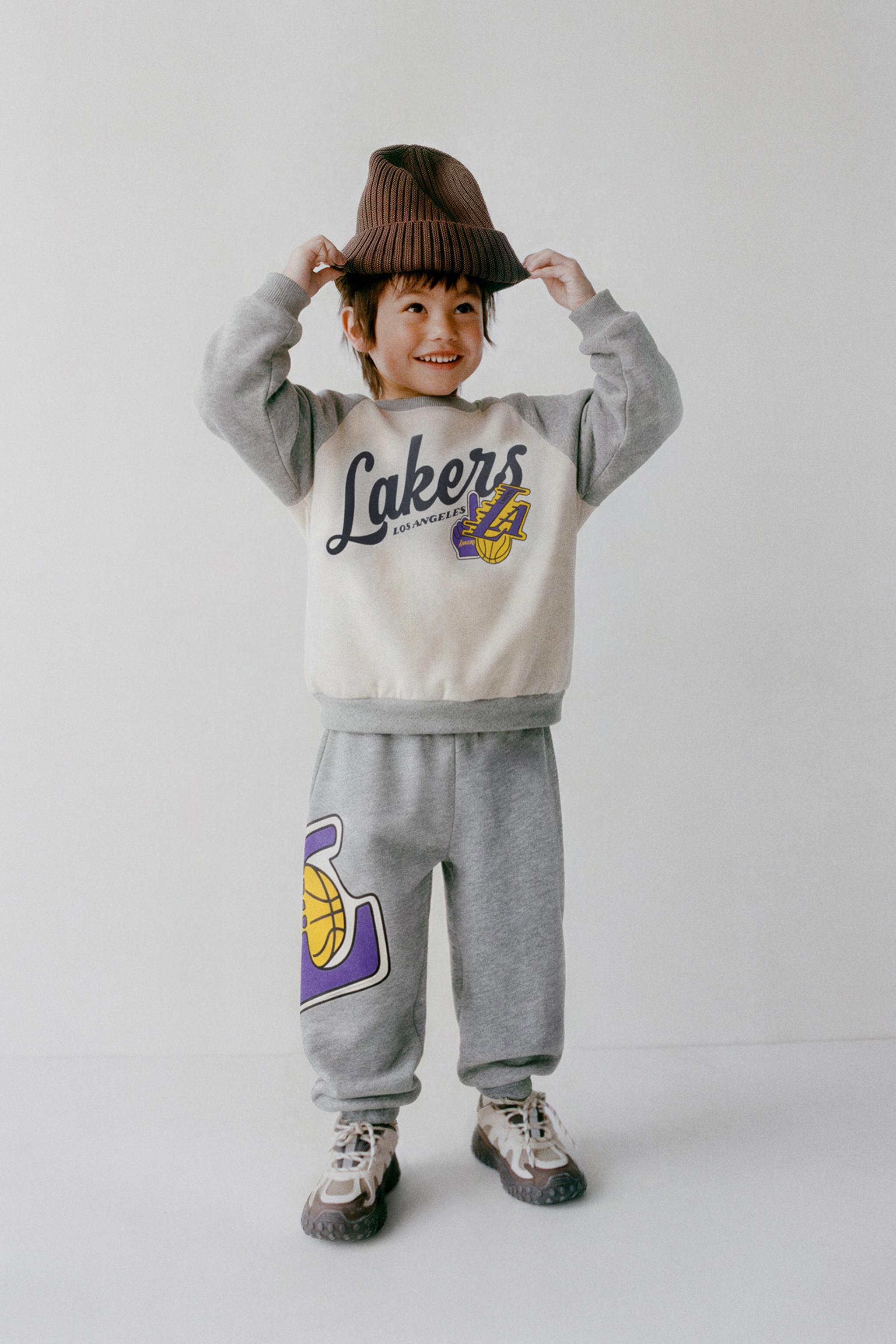 NBA JOGGING SWEATSHIRT AND JOGGER PANTS SET - LOS ANGELES LAKERS