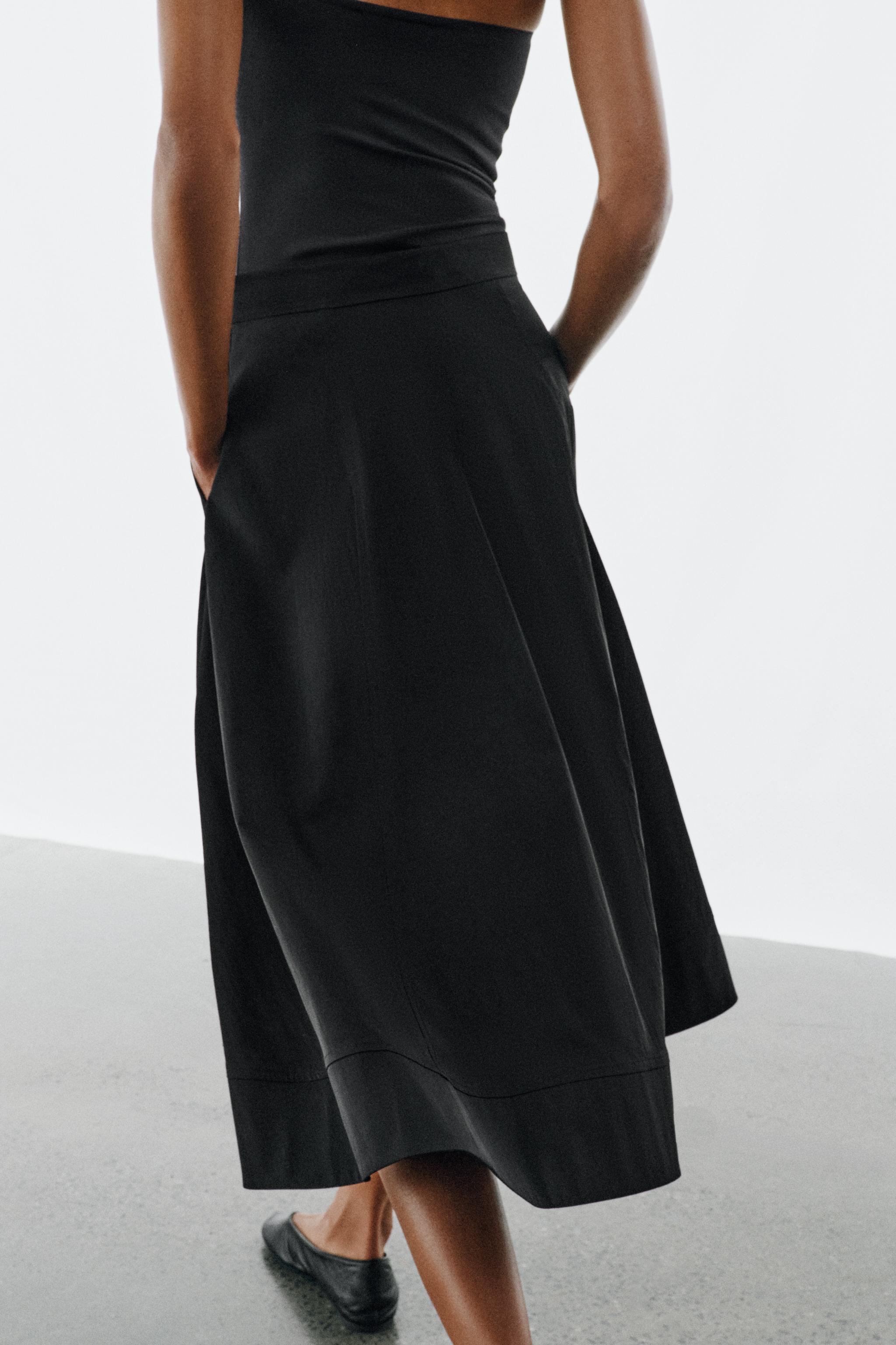 ZW COLLECTION CAPE MIDI SKIRT
