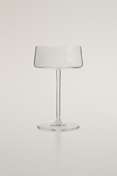 SHORT CONICAL CRYSTALLINE WINE GLASS - Transparent by Zara