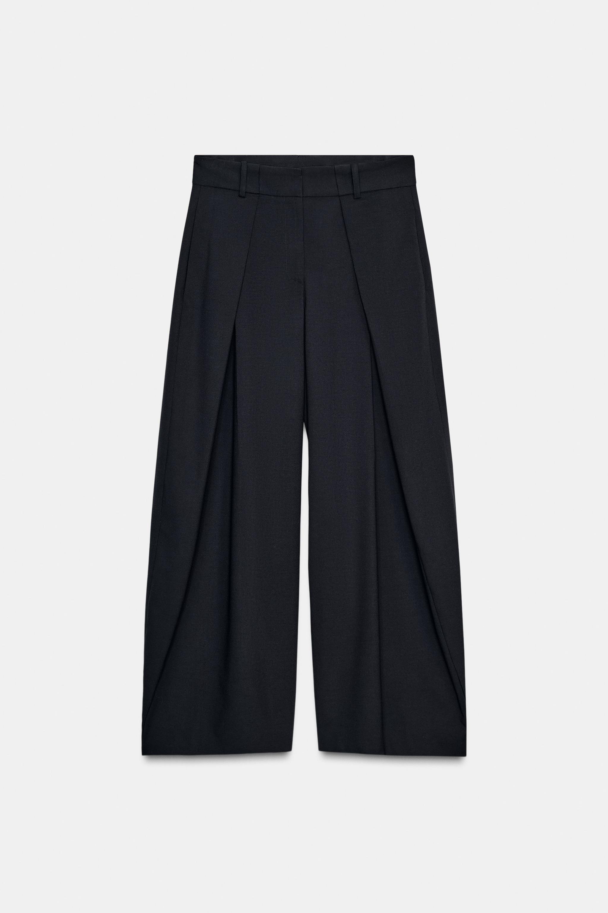 ZW COLLECTION PENSLİ GENİŞ PAÇA PANTOLON