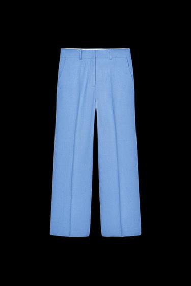LEINENMISCHGEWEBE-HOSE – ZW-KOLLEKTION - Himmelblau von Zara - Bild 0