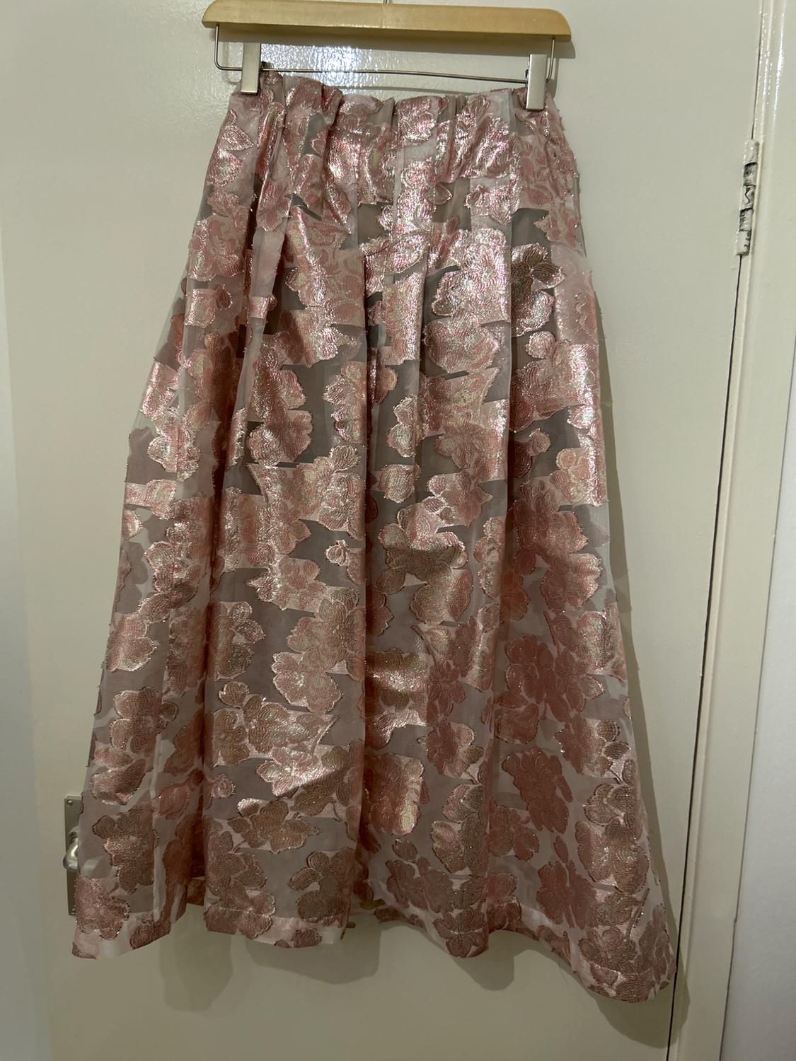 ZARA STUDIO LIMITED EDITION JACQUARD METALLIC SKIRT - Image 3