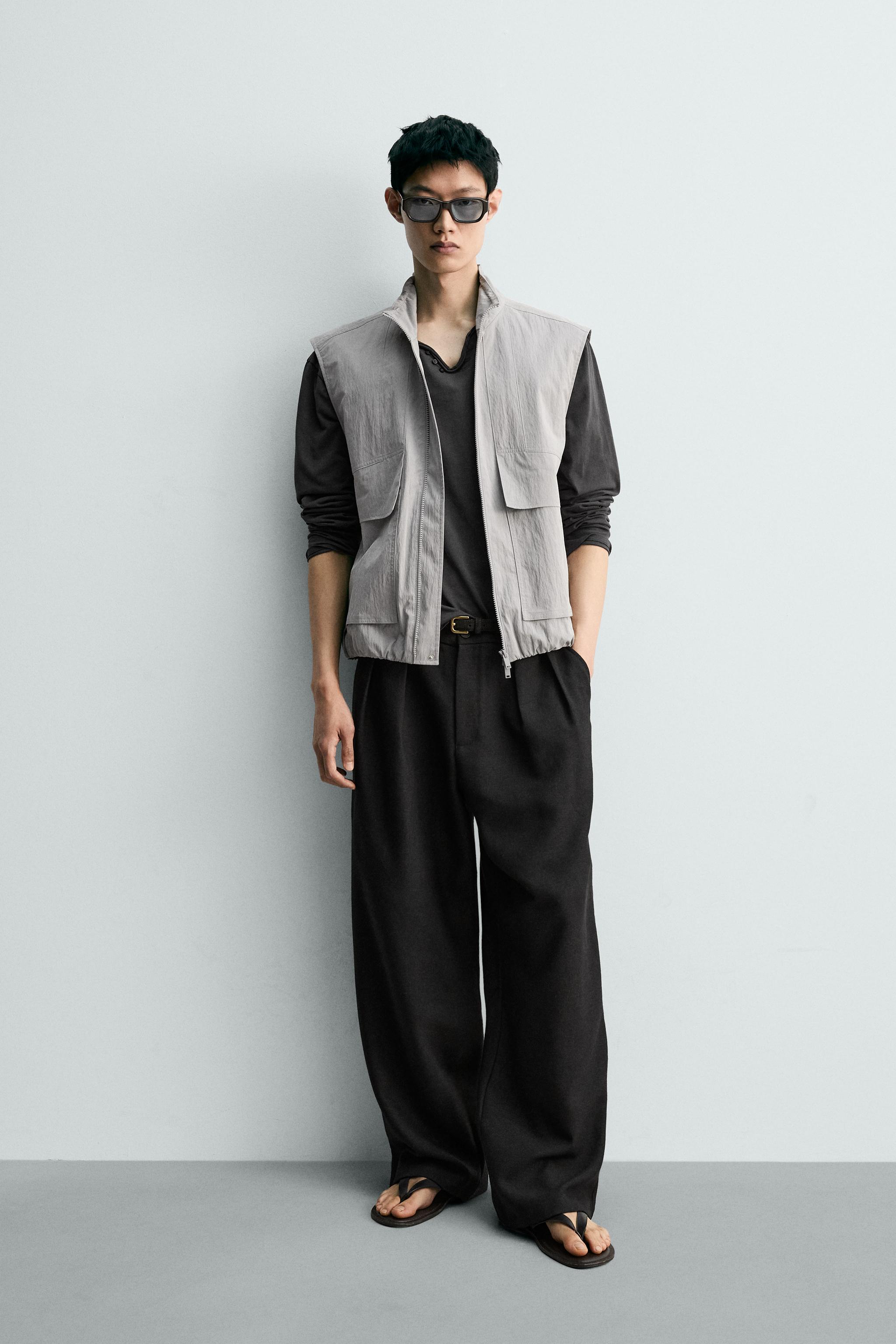 リラックステクニカルベスト - グレー/ブルー | ZARA Japan / 日本
