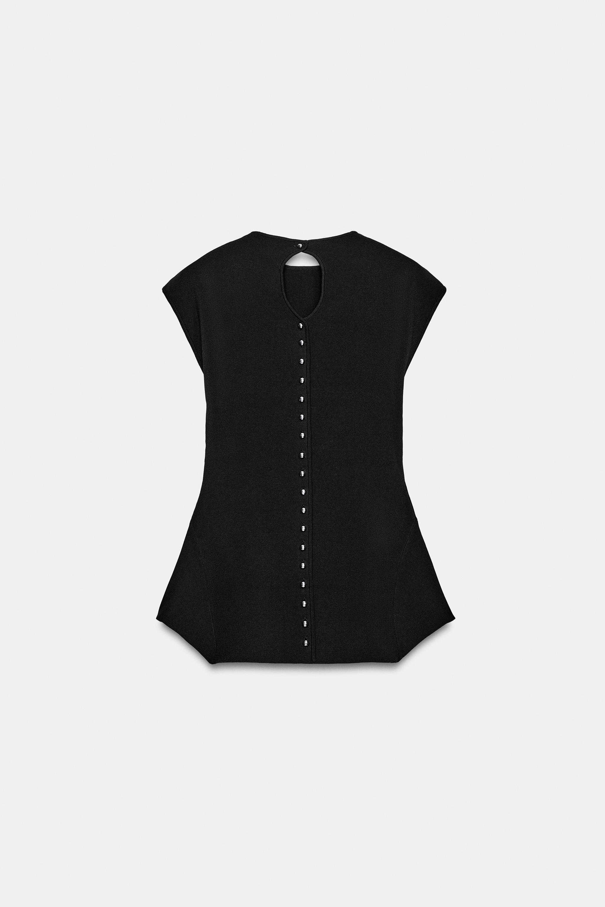 Женские свитеры Zara KNIT PEPLUM TOP — фото 6