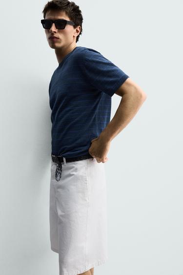 SHORT CHINO COUPE DÉCONTRACTÉE - Blanc de Zara - Image 5