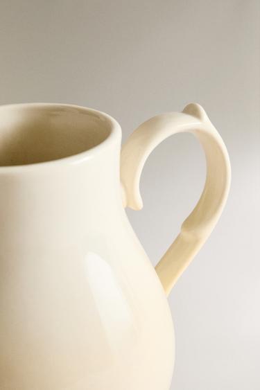 STONEWARE JUG - Cream by Zara - Image 3