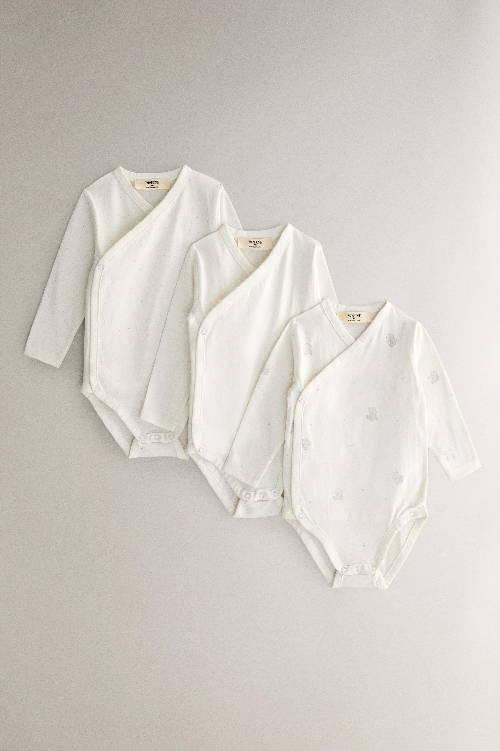 ELEPHANT BABY BODYSUIT (SET OF 3)