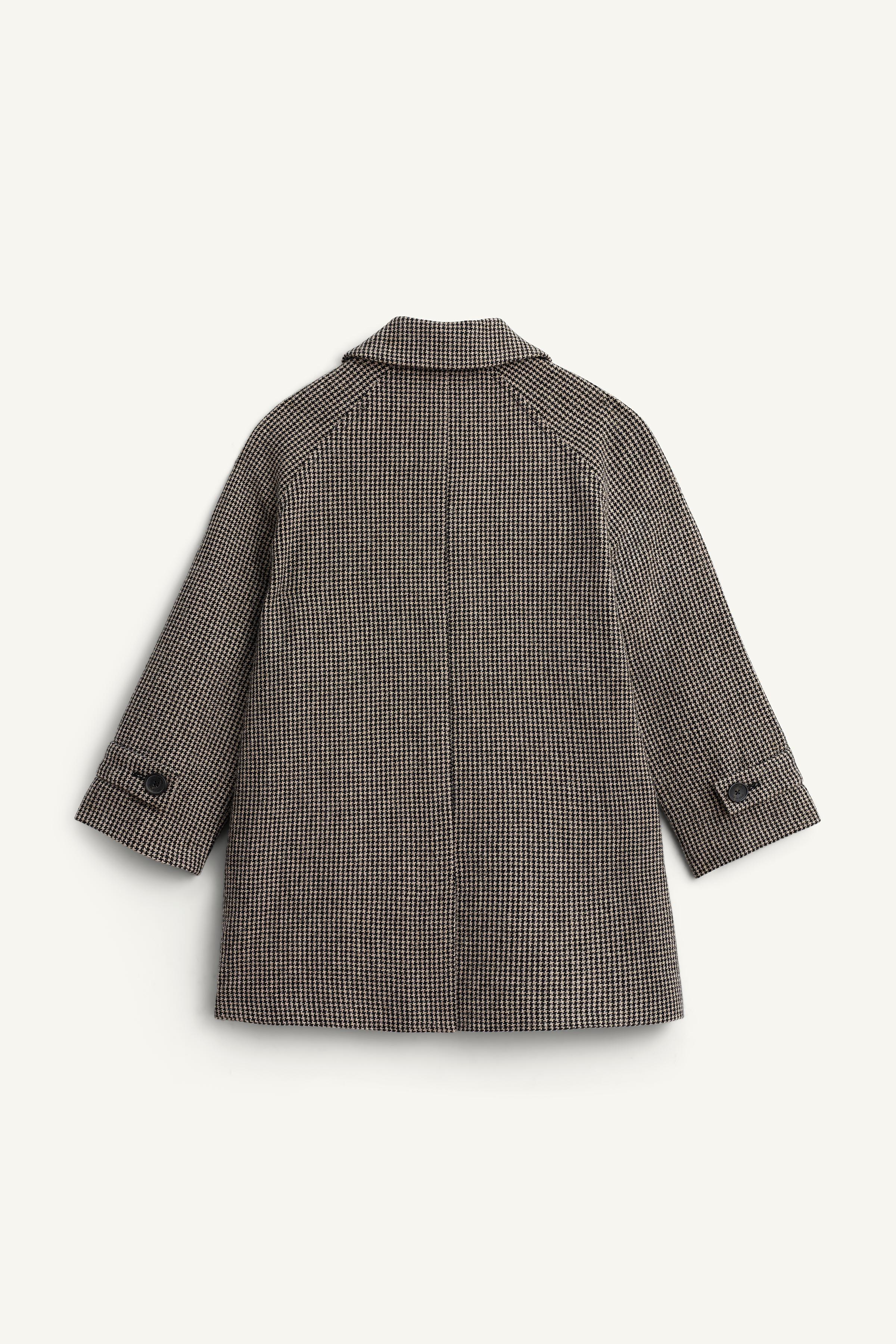 MANTEAU PIED-DE-POULE AVEC LAINE ÉDITION LIMITÉE
