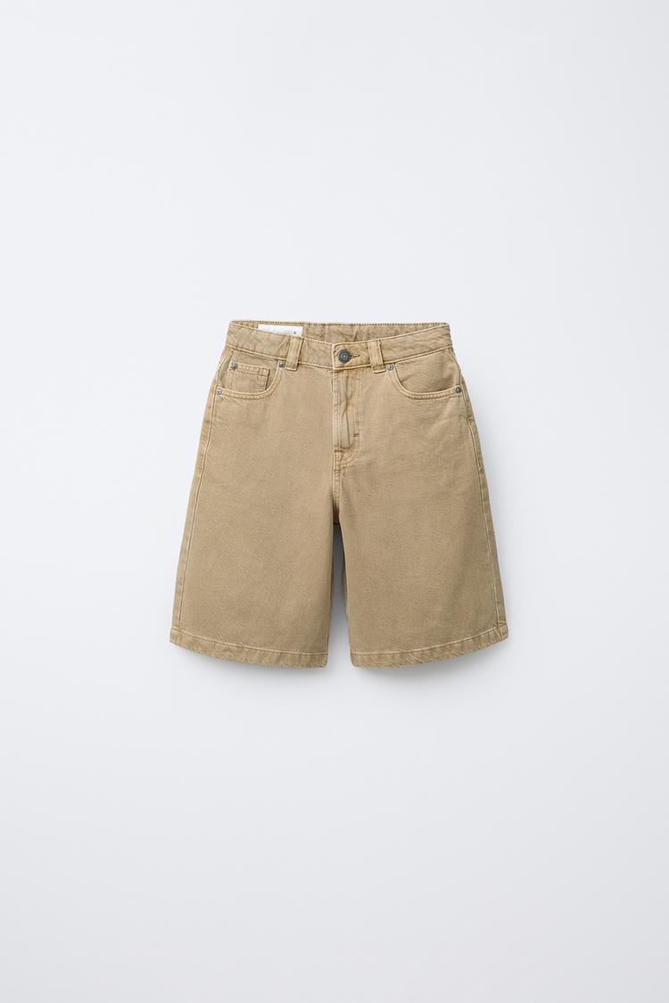 RELAXED BAGGY TWILL SHORTS