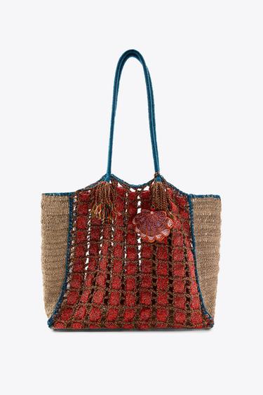 BEADED BRAIDED MAXI BAG - Multicoloured by Zara