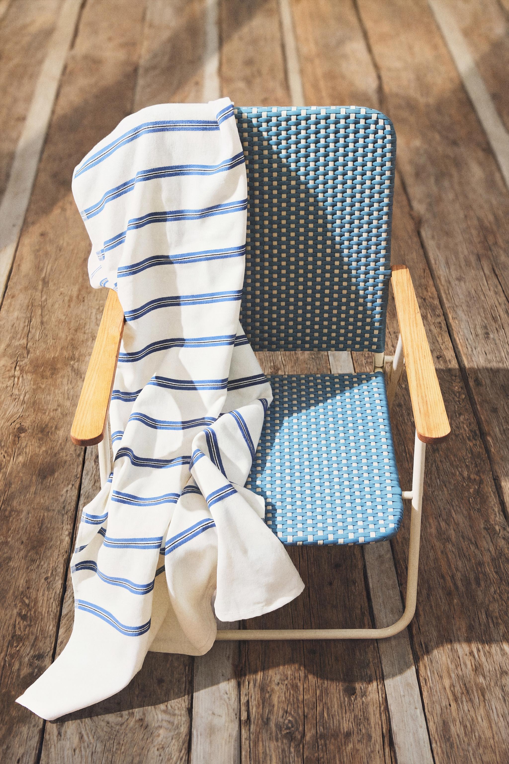CHAISE DE PLAGE ACCOUDOIRS BOIS