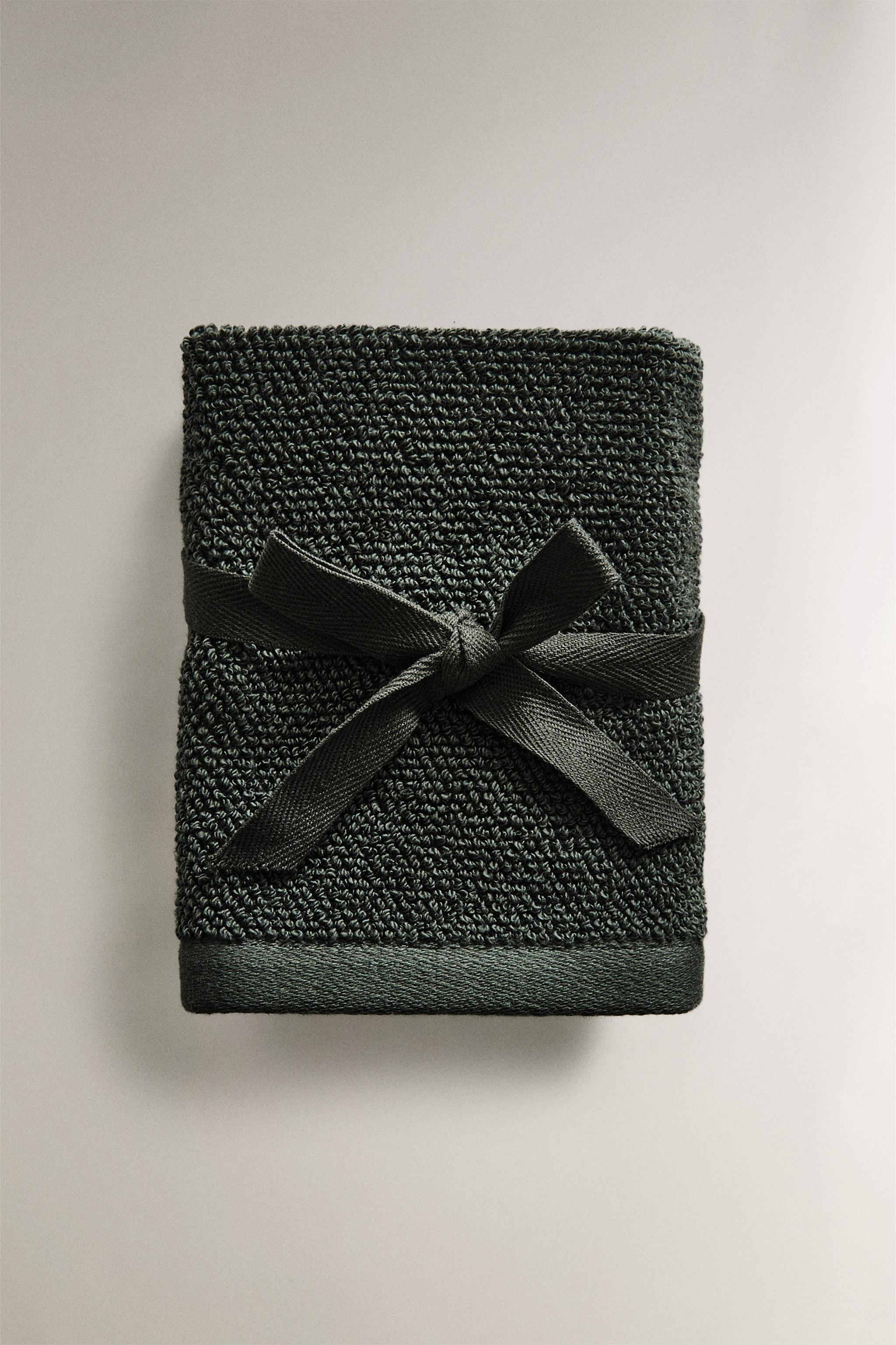 SET OF RICE STITCH COTTON HAND TOWELS (SET 3)