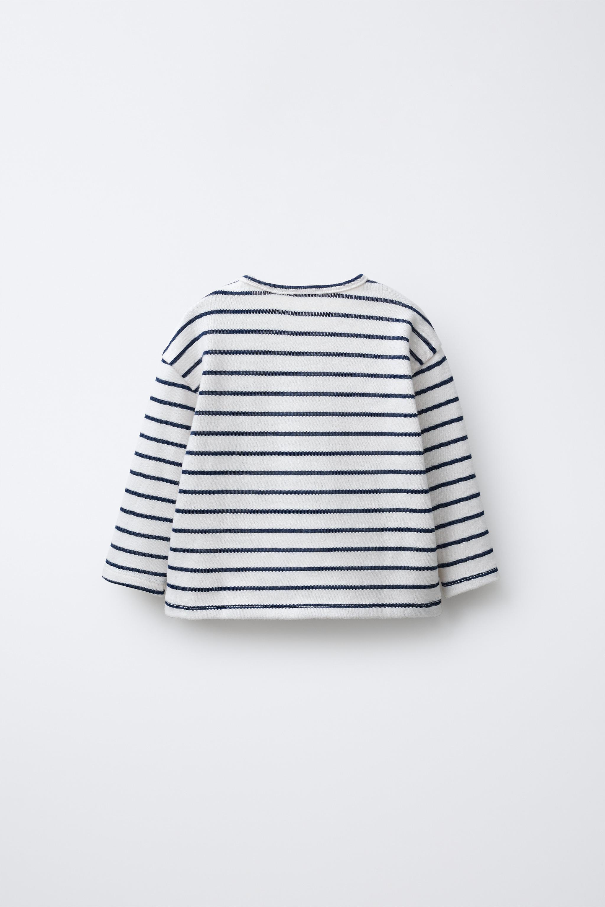 STRIPED TERRY TIGER PATCH T-SHIRT