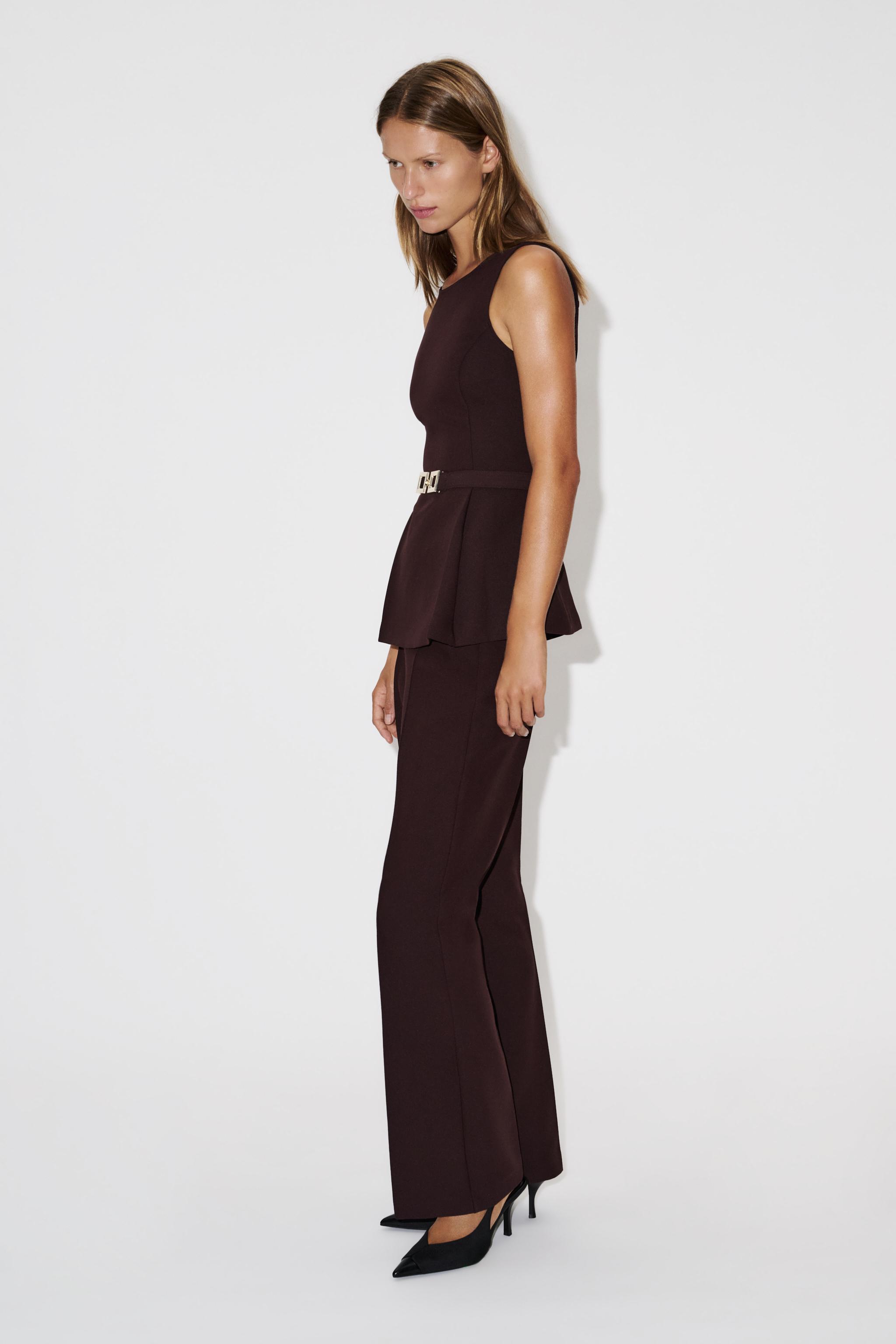GILET PÉPLUM AVEC CEINTURE