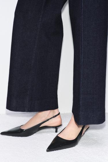 ZW COLLECTION WIDE-LEG HIGH-WAIST JEANS - Blue by Zara