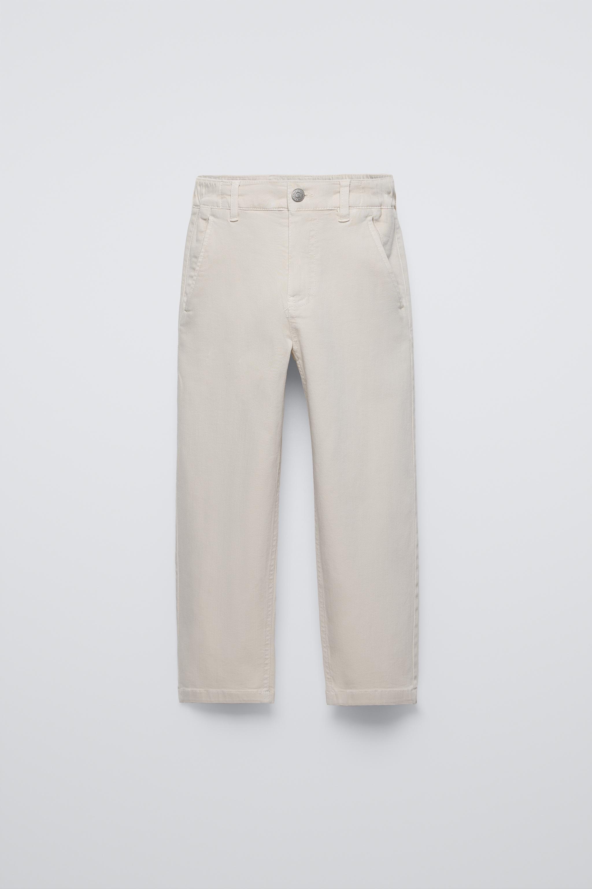 ZARA THE BLISS good STRAIGHT JEANS ECRU