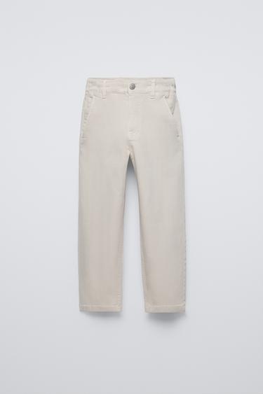 SLOUCHY JEANS - Ecru by Zara