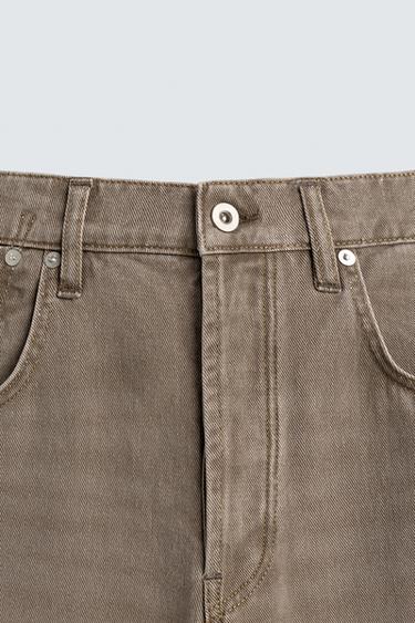 LIMITED EDITION BARREL FIT JEANS - Light brown by Zara - Image 8